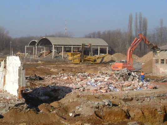 Cantiere di bonifica e demolizione fabbricati industriali area ex Irca - Cesano Maderno - Milano