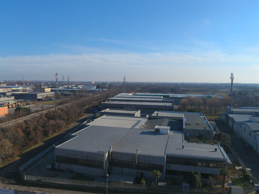 Ispezioni visive aeree con drone: intervento di demolizione fabbricati industriali e bonifica area ex stabilimento Tintotex - Parabiago - Milano