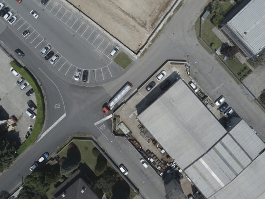 Rilievo aerofotogrammetrico con drone su area industriale ex Tintotex - Parabiago - Milano