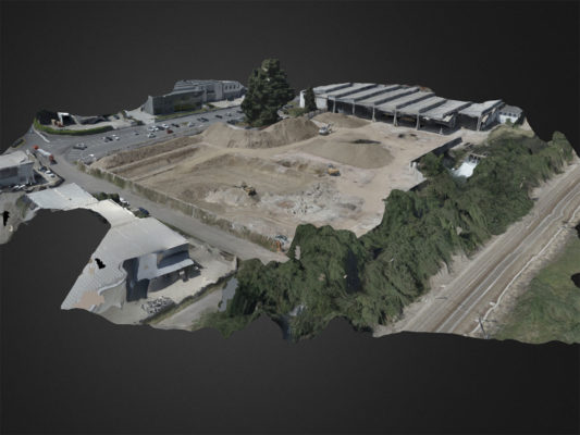 Fotogrammetria con drone e ricostruzione modelli 3D - bonifica area industriale dismessa ex Tinotex - Parabiago - Milano